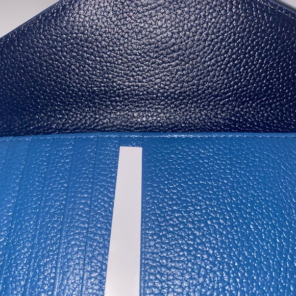 Michael Kors MK Blue Rhea Backpack, Tri-Fold Wallet, & Drawstring Bag Set - Picture 11 of 14